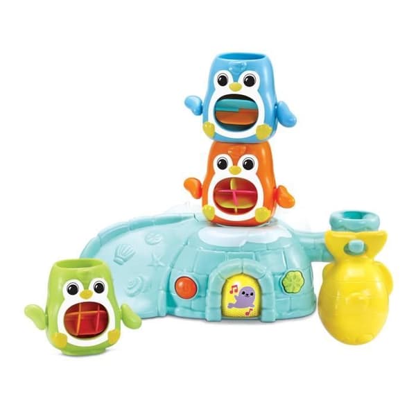 VTECH Stacking Toy - 1,2, 3 Stacking Penguins - 1-5 Years - Bath Fun
