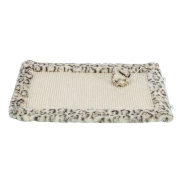 TRIXIE LEO Scratching Mat 55 x 35 cm Cream Leopard Print