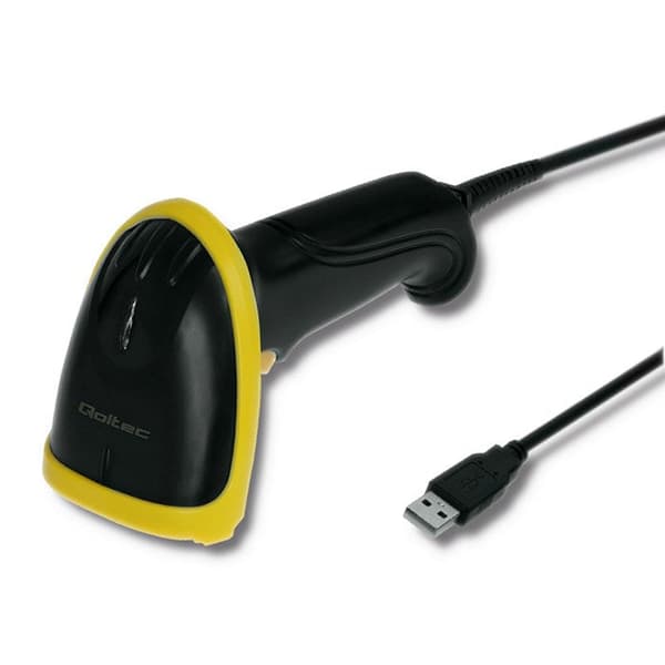 Qoltec 50867 Laser Reader 1D 2D USB Black