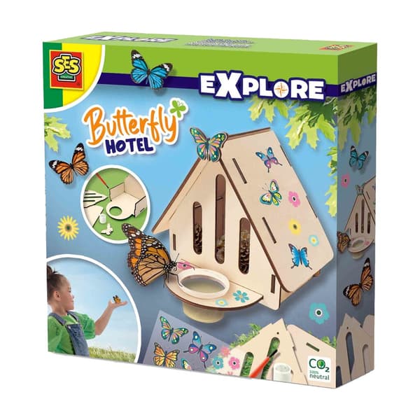 SES Creative Explore Wooden Butterfly Hotel