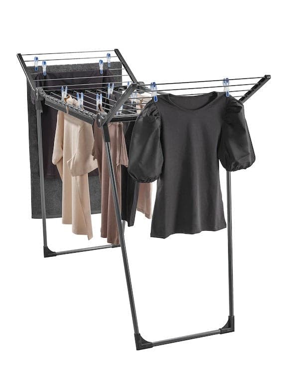 Leifheit Pegasus 150 Solid Black Upright Dryer