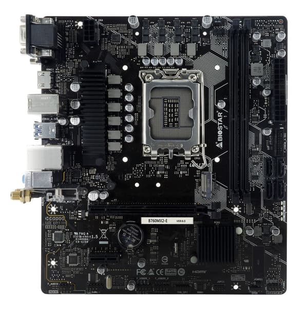 Biostar B760MX2-E D4 Motherboard Intel B760 LGA 1700 Micro ATX