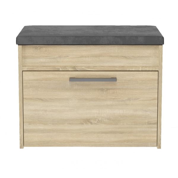 Topeshop PARMA MINI Shoe Organizer Closed Sonoma Oak