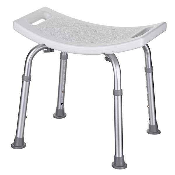 AIV Height-Adjustable Rectangular Shower Stool