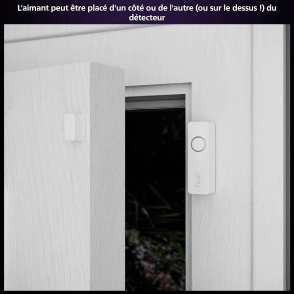 Philips Hue Secure Contact Sensor - Door or Window - Easy Installation - Control via Hue App - White
