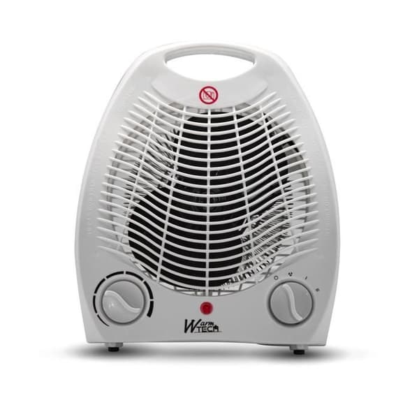 WARM TECH Fan Heater - 2000W - 2 Heat Settings - White