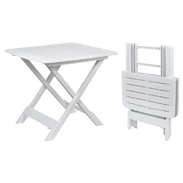Folding Camping Table 57x54cm, White