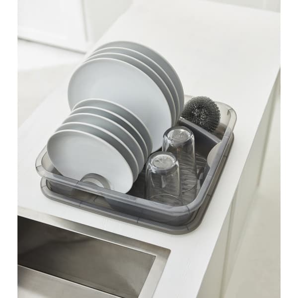 Rotho Geometric Drying Rack Anthracite 39.5 x 39.5 x 8 cm