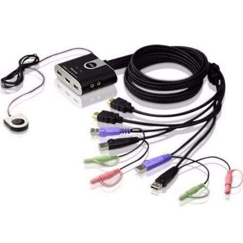 ATEN CS692 KVM/Audio Switch - 2 x KVM/Audio - Desktop