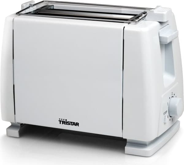 Tristar BR-1009 Toaster, 2 Slice, White, 650W