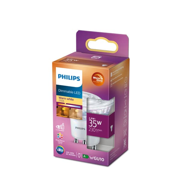 Philips Dimmable LED Spot 35W GU10 Warm White