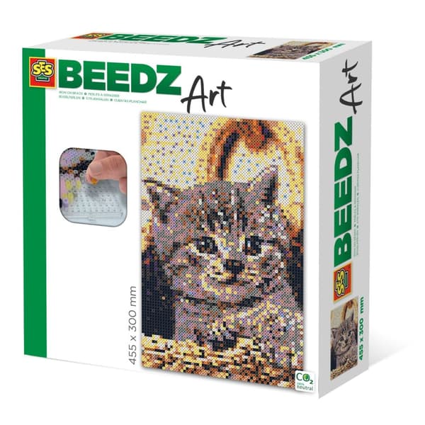 SES Creative Beedz Art Iron-on Beads Kitten 7000 Pieces