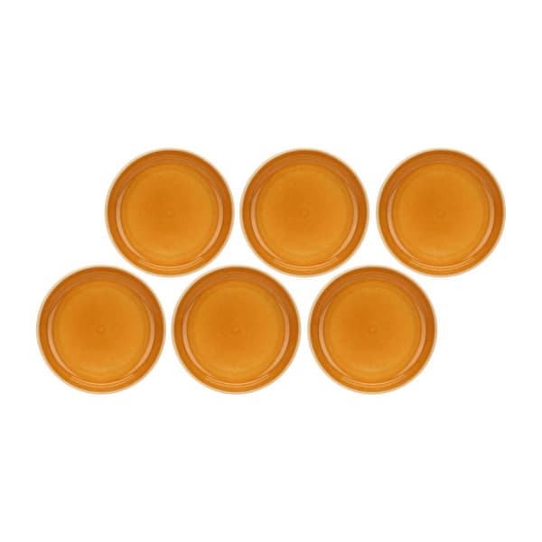 ROSE&TULIPANI Set 6 Soup Plates Orange