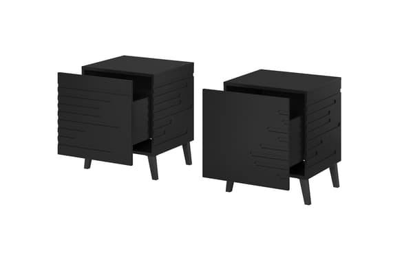Cama Bedside Cabinet NOVA 44x40x52 Matt Black