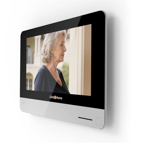 LINK2HOME WiFi Video Doorbell - 7" Touchscreen - 1080p Camera