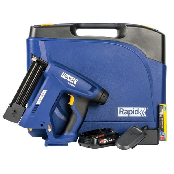 Electric Stapler - RAPID - BTX553 - 18V Battery - Case Included