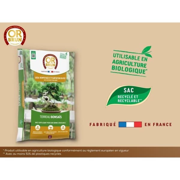 OR BRUN Bonsai Soil - OBRTBON6U - 6 L