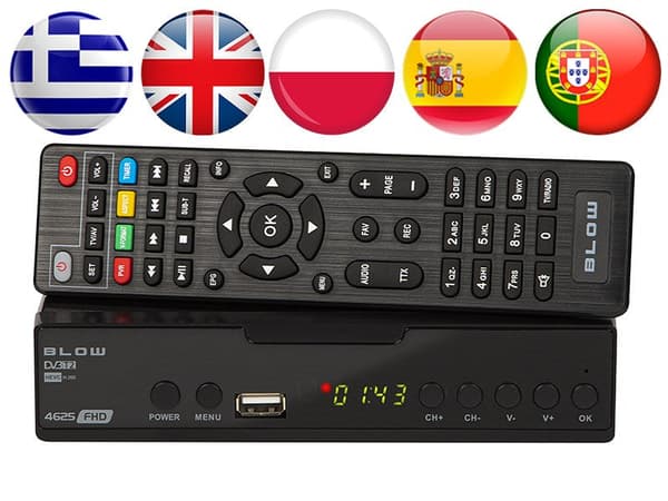 BLOW 4625FHD H.265 DVB-T2 Decoder | Tuner