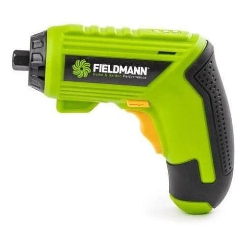 FIELDMANN Cordless Screwdriver 3.6V 1500mAh - 15 Accessories - Green