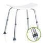 Vivamore Shower Stool White/Silver