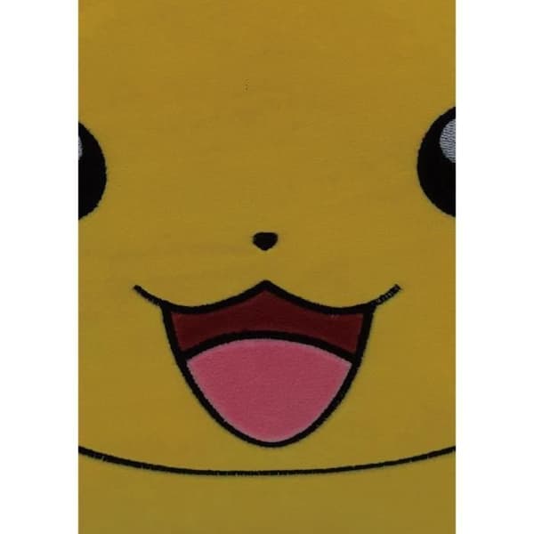 Pokémon Premium Square Cushion Pikachu, Microfiber, 40 cm