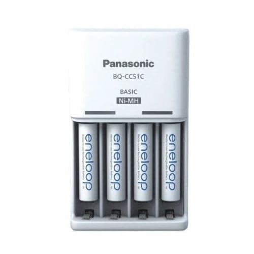 Panasonic BQ-CC51 Charger with 4x Micro 800mAh eneloop (52051E04)
