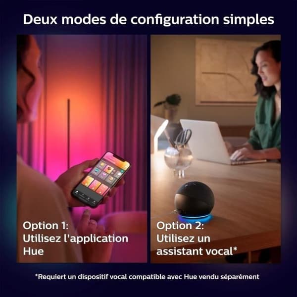 Philips Hue White and Color Ambiance Table Lamp, Gradient Signe White