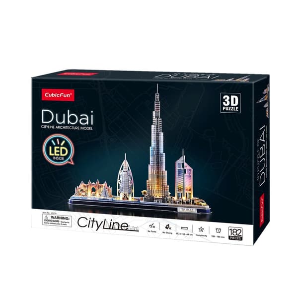 Cubic Fun 3D LED Puzzle Dubai 182 Pieces