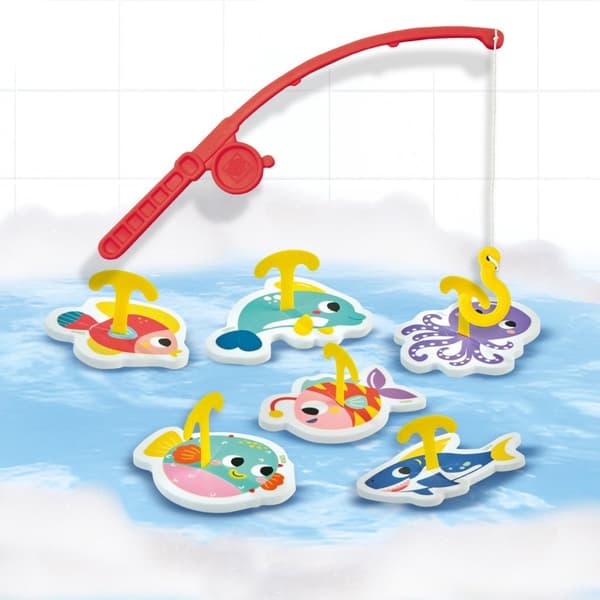 SES Creative Tiny Talents Bath Fishing Game - 8 Foam Sea Creatures