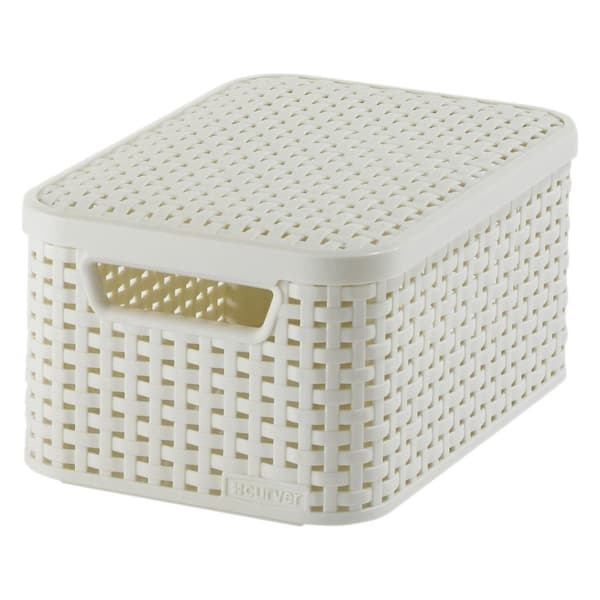 Curver Style Storage Basket with Lid 6 L White