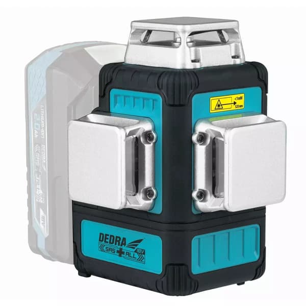 DEDRA 3D Laser Level DED6910 Green - Automatic Horizontal and Vertical Line Projection