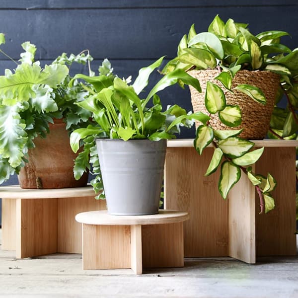 Esschert Design Bamboo Plant Table 18x8.5 cm