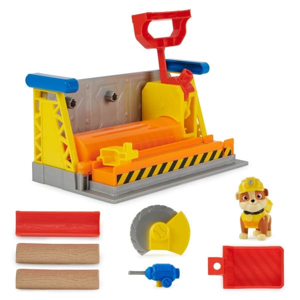 Paw Patrol Rubble & Crew Workshop Playset with Tools and Kinetic Sand
