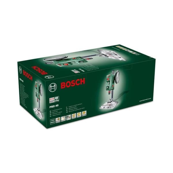 Bosch PBD 40 Pillar Drill - 710W with Parallel Guide and Quick-Release Clamp