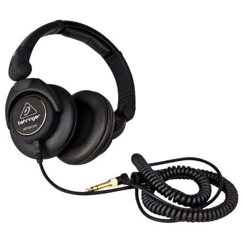 Behringer HPX6000 DJ Headphones with 50 mm Drivers/ Black