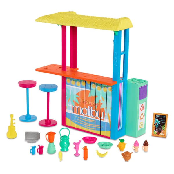 Barbie Beach Hut Playset with 18 Accessories