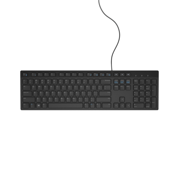 DELL KB216 USB QWERTY US International Keyboard Black