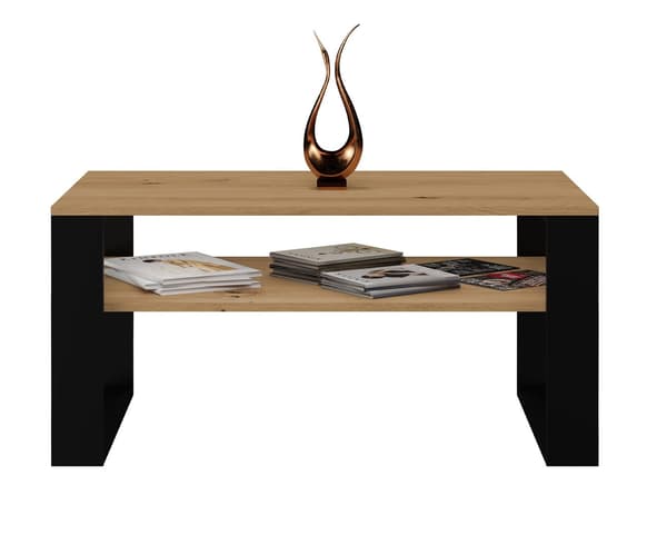 Topeshop MODERN 1P Coffee Table Artisan Oak/Black - Model: MODERN 1P