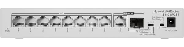 Huawei CloudEngine S110-8P2ST Power over Ethernet (PoE)