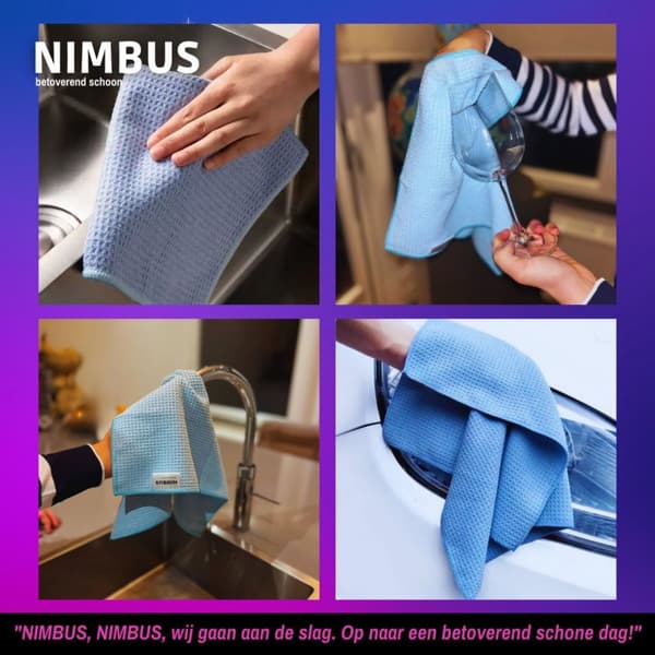 Nimbus Magic Drying Towel 40x40 cm Blue