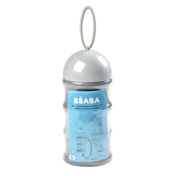 BÉABA Stackable Milk Dispenser Box - 3 Compartments - Grey