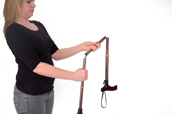 Vitility Folding Walking Stick Derby Bronze VIT-70510020
