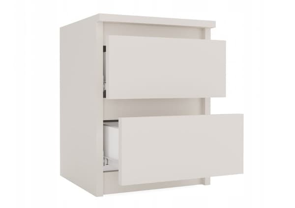 MALWA M2 Bedside Table 2 Drawers Beige
