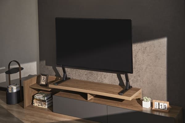 Gembird TVS-D90F-01 Tabletop TV Stand, 45 - 90, Black