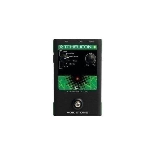 TC Helicon VoiceTone D1 Dubler/Detuner Pedal - Vocal Processor with Mic-Control