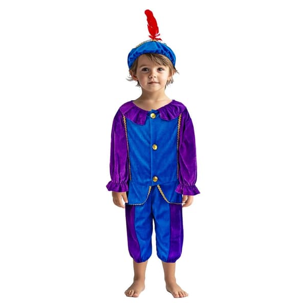 Sinterklaas Helper Costume 98-104 Purple/Blue