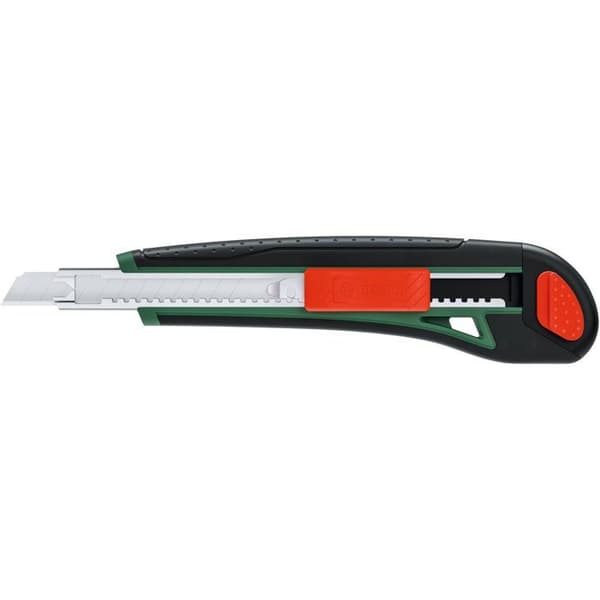 BOSCH Snap-Off Utility Knife 9 mm - Ergonomic Handle - Includes 3 Blades