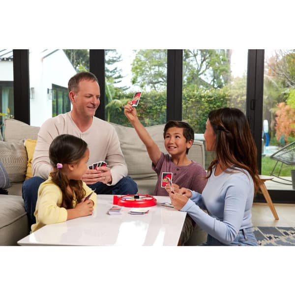 Mattel UNO Spin Card Game with Spinner for 2-10 Players