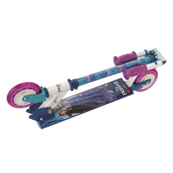 SMOBY Folding 2-Wheel Scooter - Frozen - Adjustable Handlebars - Metal Frame