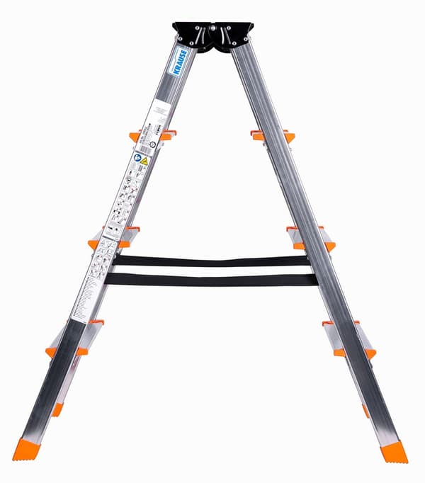 Krause Dopplo Double-Sided Step Ladder Silver